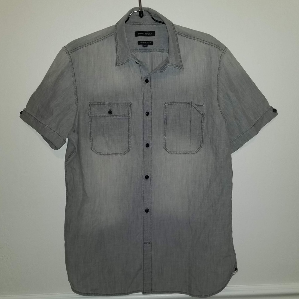 Men’s Banana Republic Grey Button Down Shirt